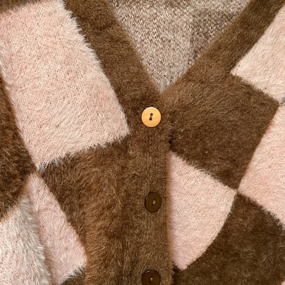 Cropped Button Up Sweater - Picture 2 of 4